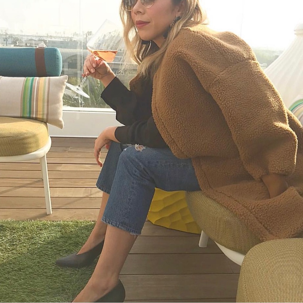 Madewell Brown Teddy Coat in XXS